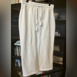 Zara plush drawstring sweat skirt L